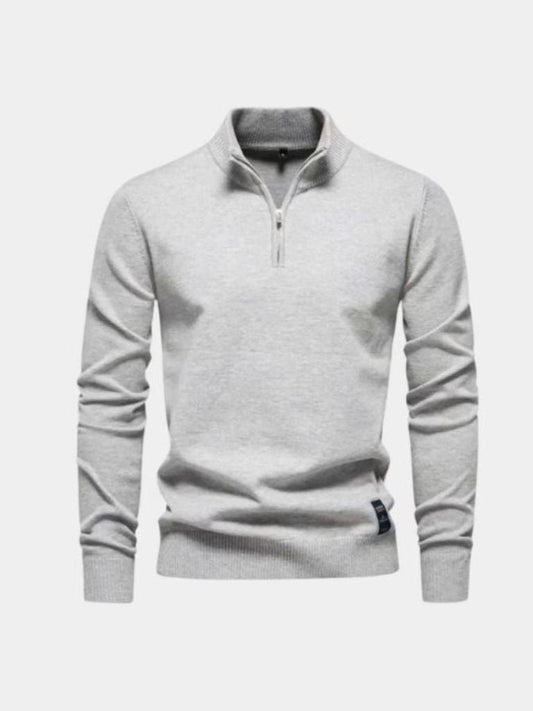 Half Zip Knitwear Pullover Sweater - Casa  Laro CASA LARO