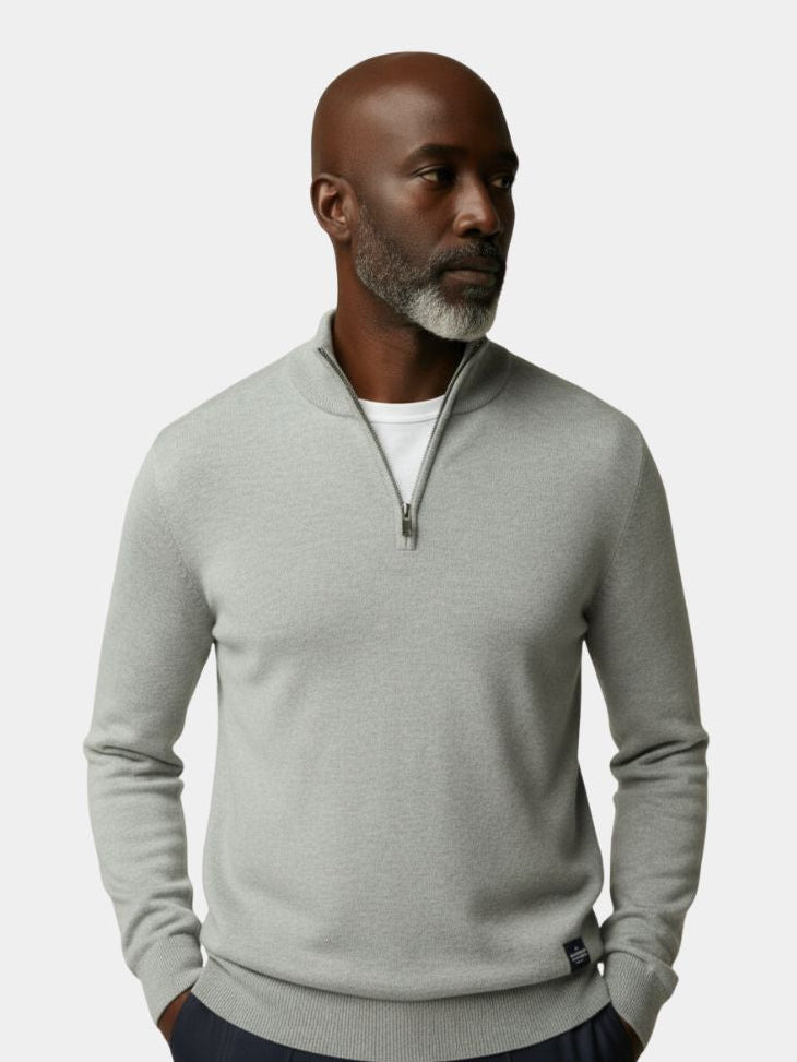 Half Zip Knitwear Pullover Sweater - Casa  Laro CASA LARO