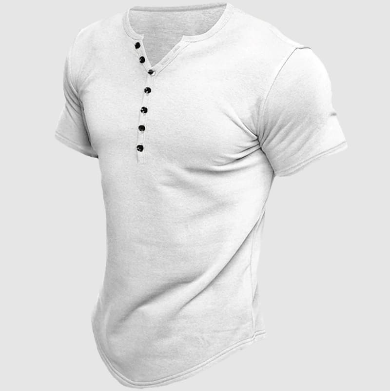 Havre Short Sleeve Henley - T-Shirt CASA LARO MEN