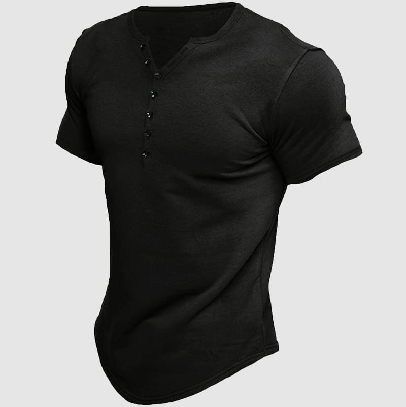 Havre Short Sleeve Henley - T-Shirt CASA LARO MEN