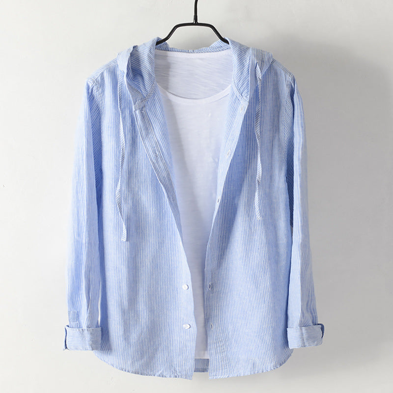 Hooded Linen - Shirt CASA LARO