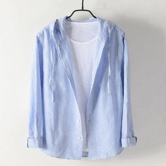 Hooded Linen - Shirt CASA LARO