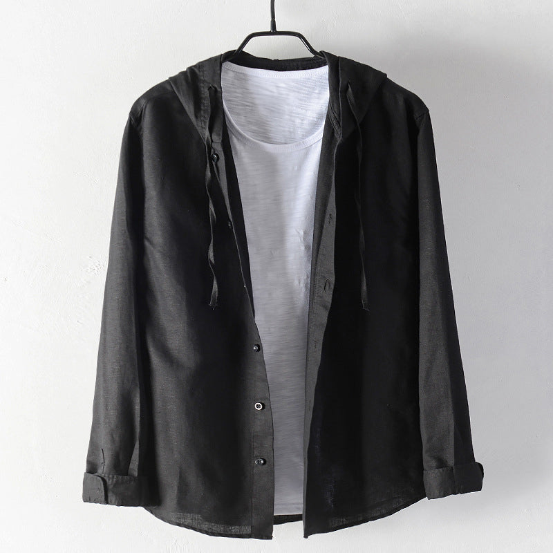 Hooded Linen - Shirt CASA LARO
