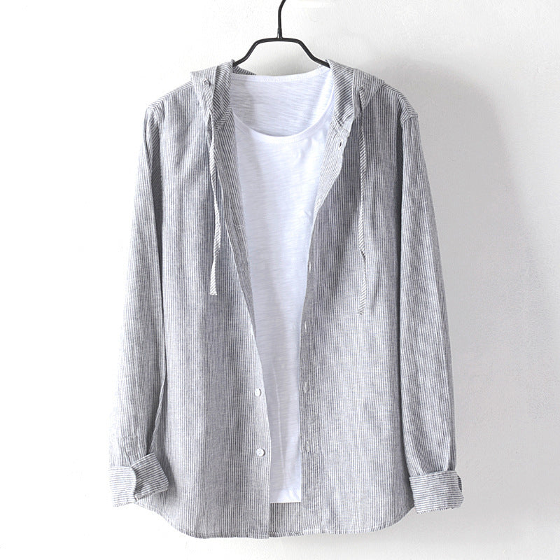 Hooded Linen - Shirt CASA LARO