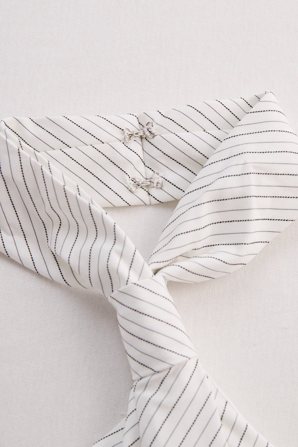 Striped Halter-Neck Knot Front Blouse HWT