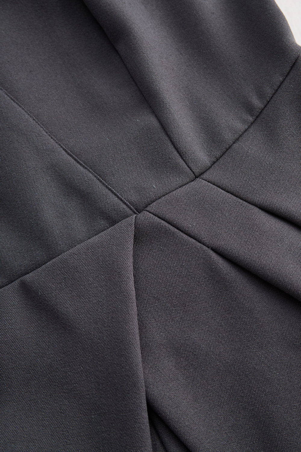 Sophisticated Sleeveless Peplum Jumpsuit In Charcoal Gray SN