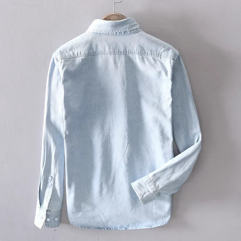 Indigo Denim Button-Down - Shirt CASA LARO MEN