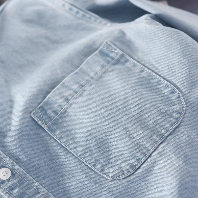 Indigo Denim Button-Down - Shirt CASA LARO MEN