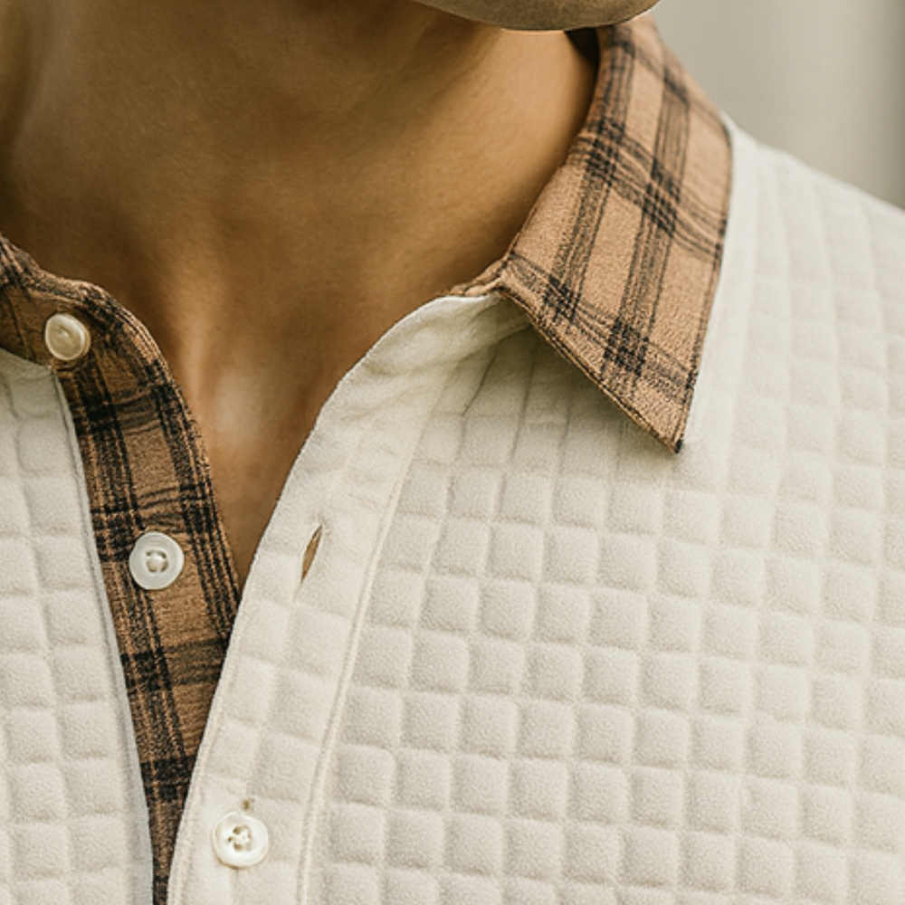 Joven - Check Pattern Polo Shirt CASA LARO MEN