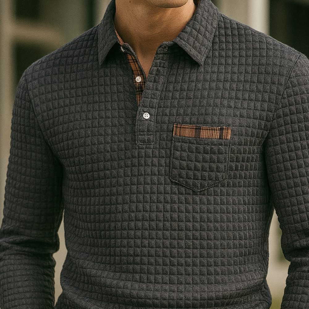 Joven - Check Pattern Polo Shirt CASA LARO MEN