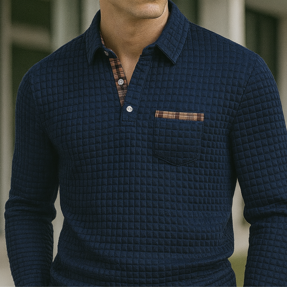 Joven - Check Pattern Polo Shirt CASA LARO MEN