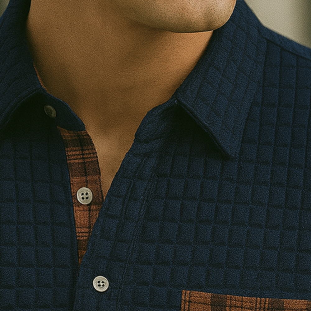 Joven - Check Pattern Polo Shirt CASA LARO MEN