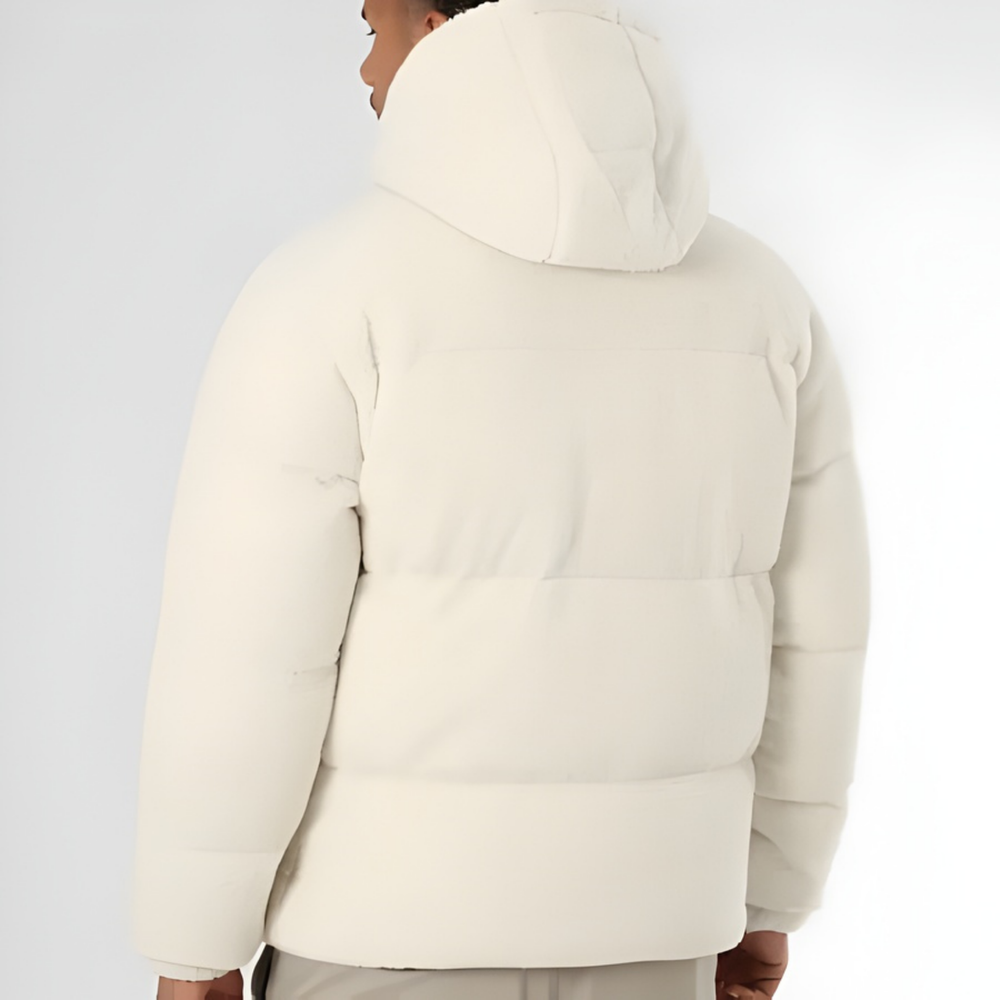 Kareem - Doudoune Sherpa Hooded Jacket Light Beige CASA LARO MEN