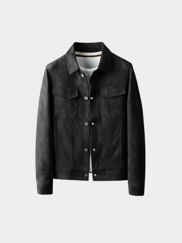 Laurent Leather Aviator Jacket - Casa  Laro CASA LARO