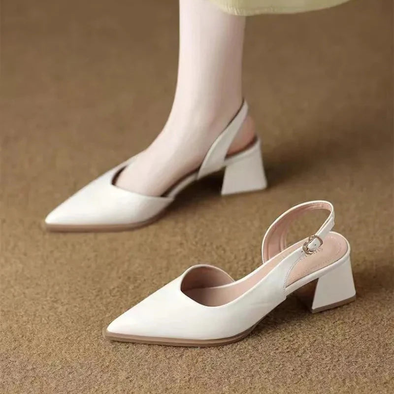 Leather Pointed Stiletto - Heels CASA LARO WOMEN