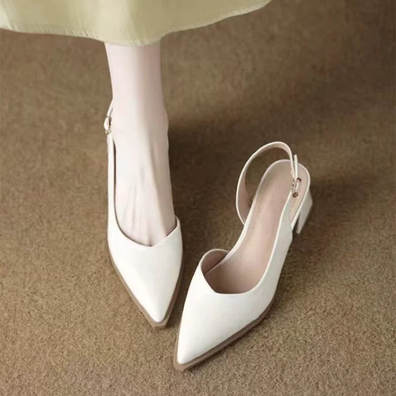 Leather Pointed Stiletto - Heels CASA LARO WOMEN