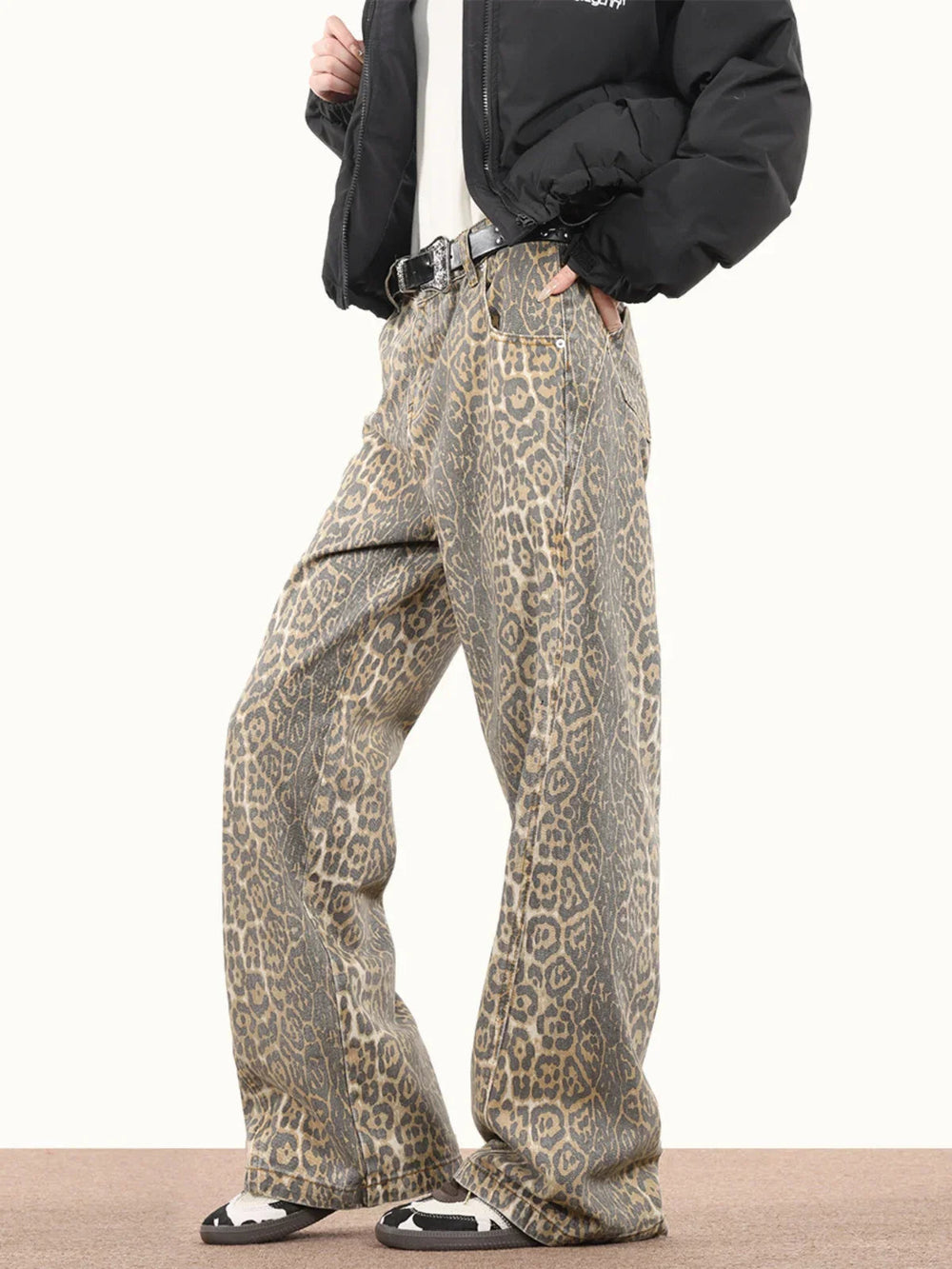 Leopard Print Baggy - Jeans CASA LARO