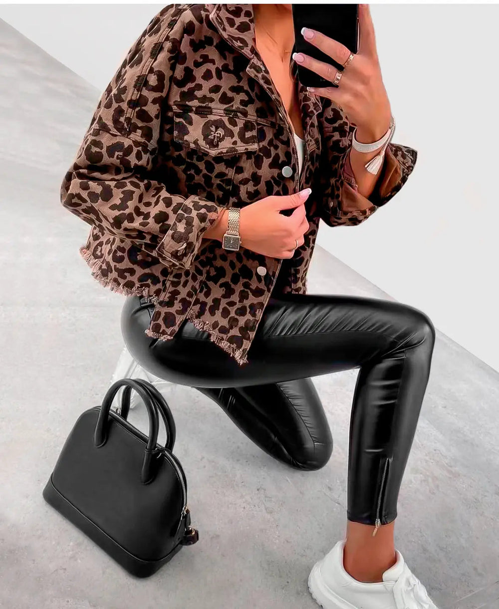 Leopard Print Faux-Fur - Jacket CASA LARO