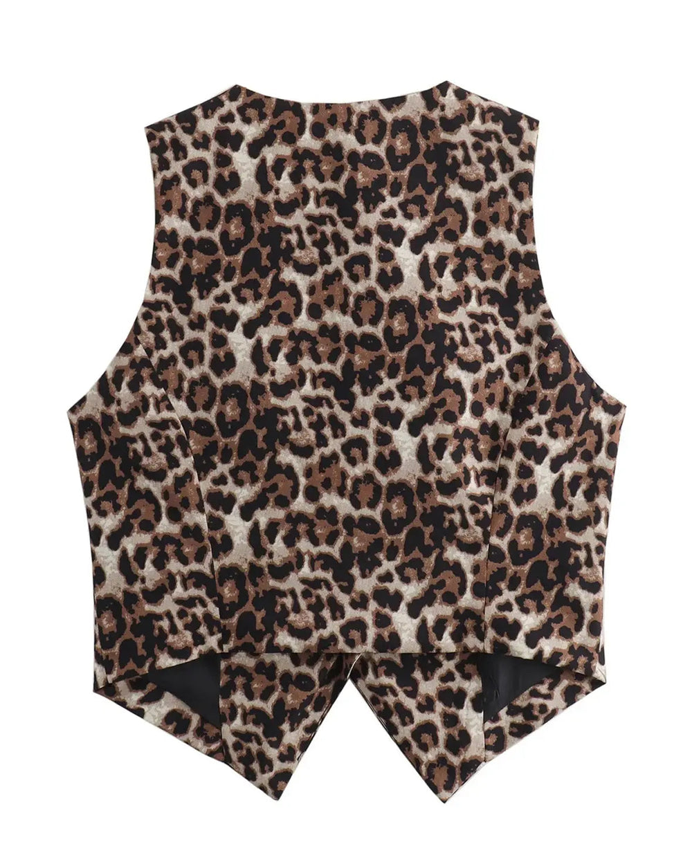 Leopard Print - Vest CASA LARO