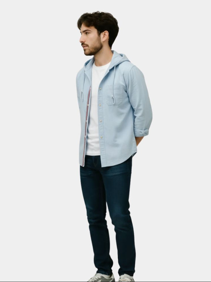 Light Covenant Linen Hooded Shirt  – Casa  Laro CASA LARO