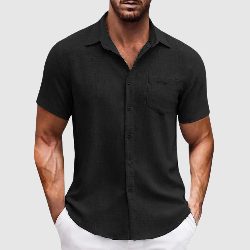 Lightweight Cotton Button-Down - Shirt CASA LARO MEN