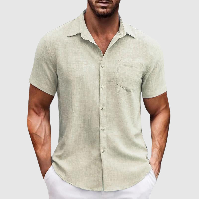 Lightweight Cotton Button-Down - Shirt CASA LARO MEN