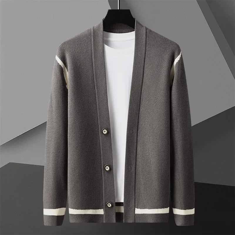 Lightweight Milanese Knit - Cardigan CASA LARO MEN