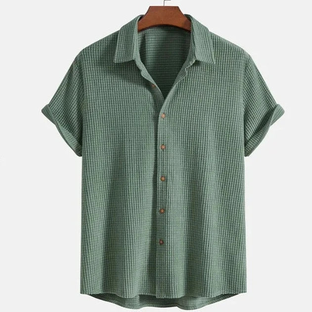 Lightweight Short Sleeve Button-Down - Shirt CASA LARO MEN