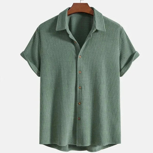 Lightweight Short Sleeve Button-Down - Shirt CASA LARO MEN