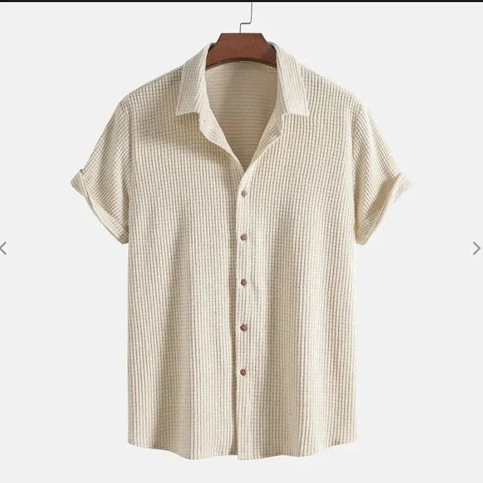 Lightweight Short Sleeve Button-Down - Shirt CASA LARO MEN