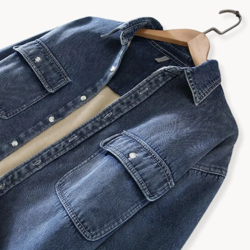 Lined Denim Button-Up - Shirt CASA LARO