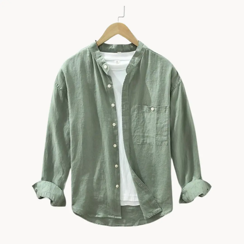 Linen Button-Front - Shirt CASA LARO