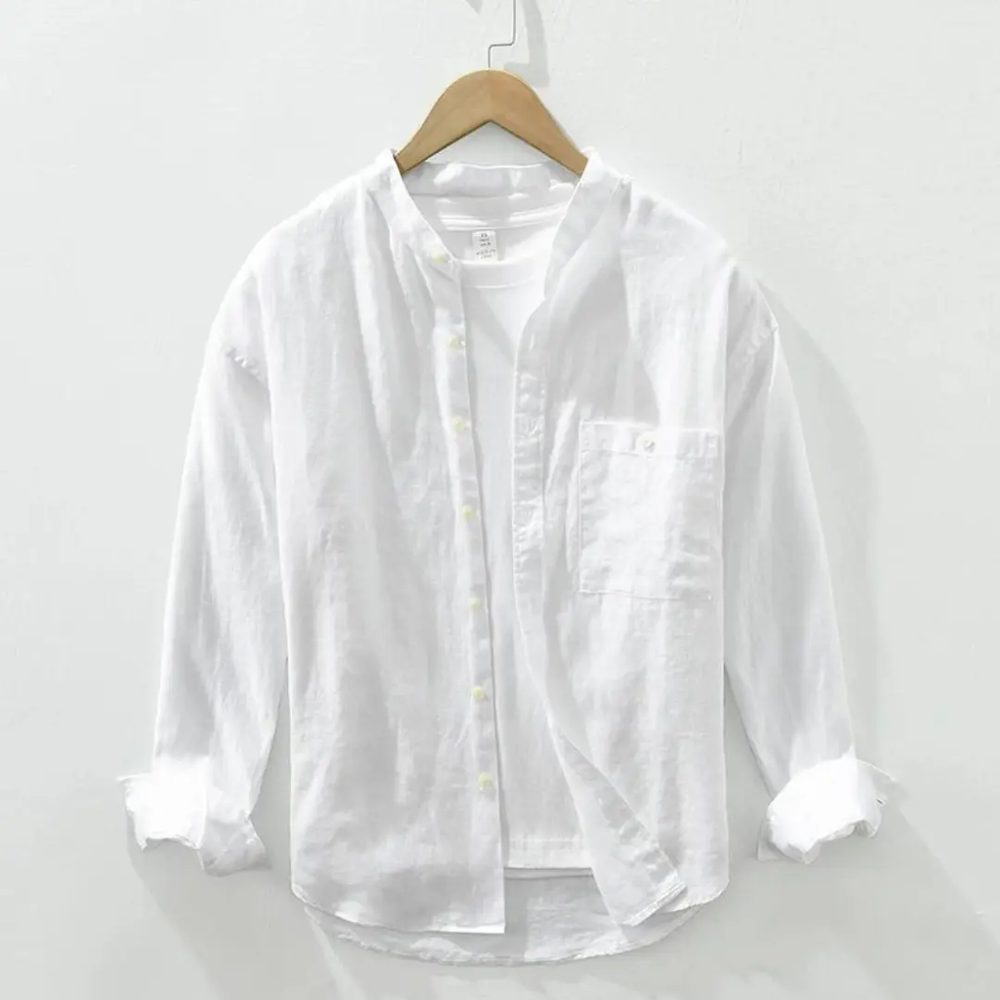 Linen Button-Front - Shirt CASA LARO