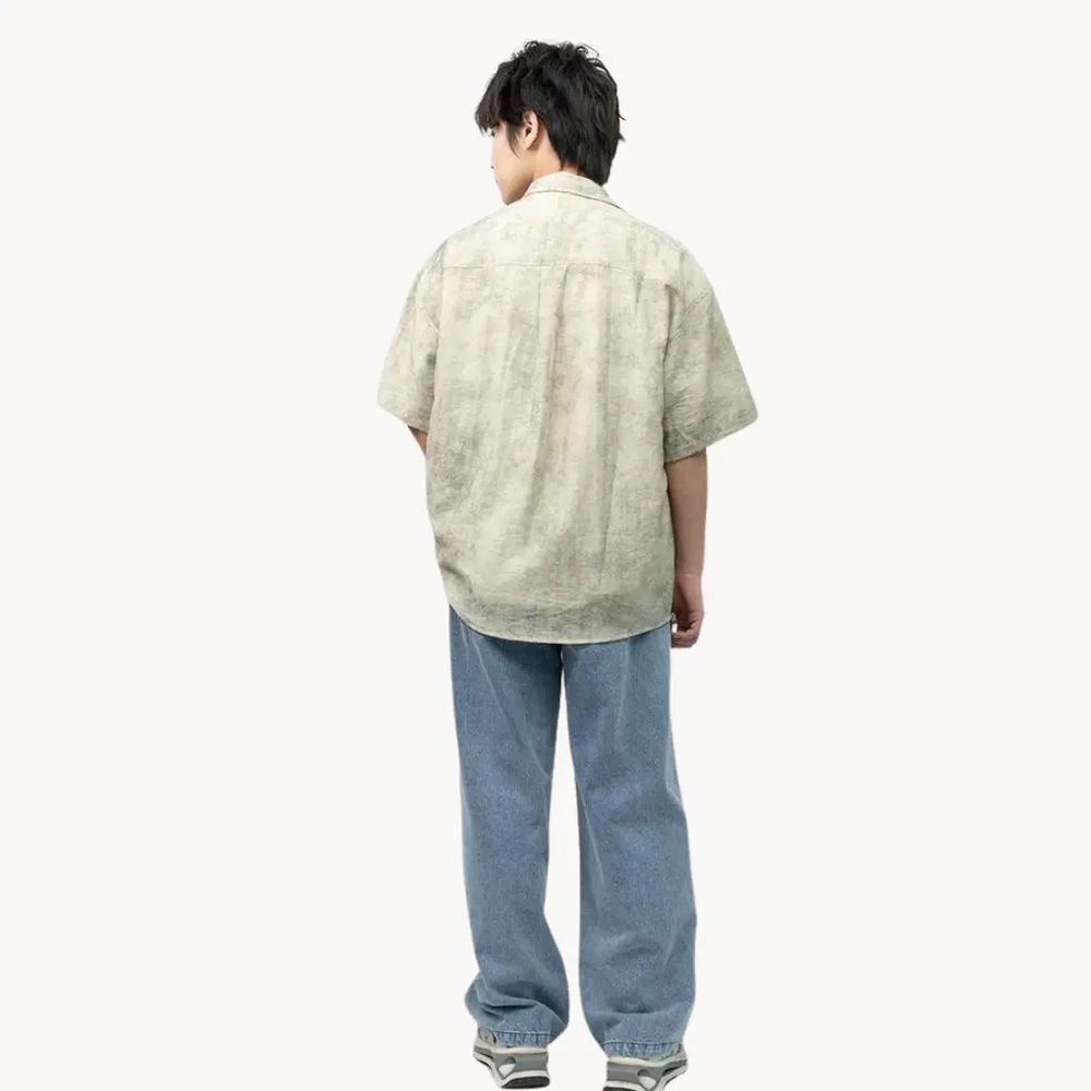 Linen Camp Collar - Shirt CASA LARO