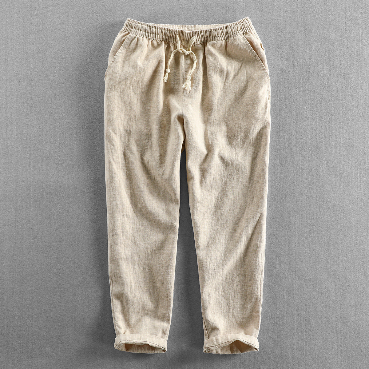 Linen Tailored Straight-Leg - Trousers CASA LARO MEN