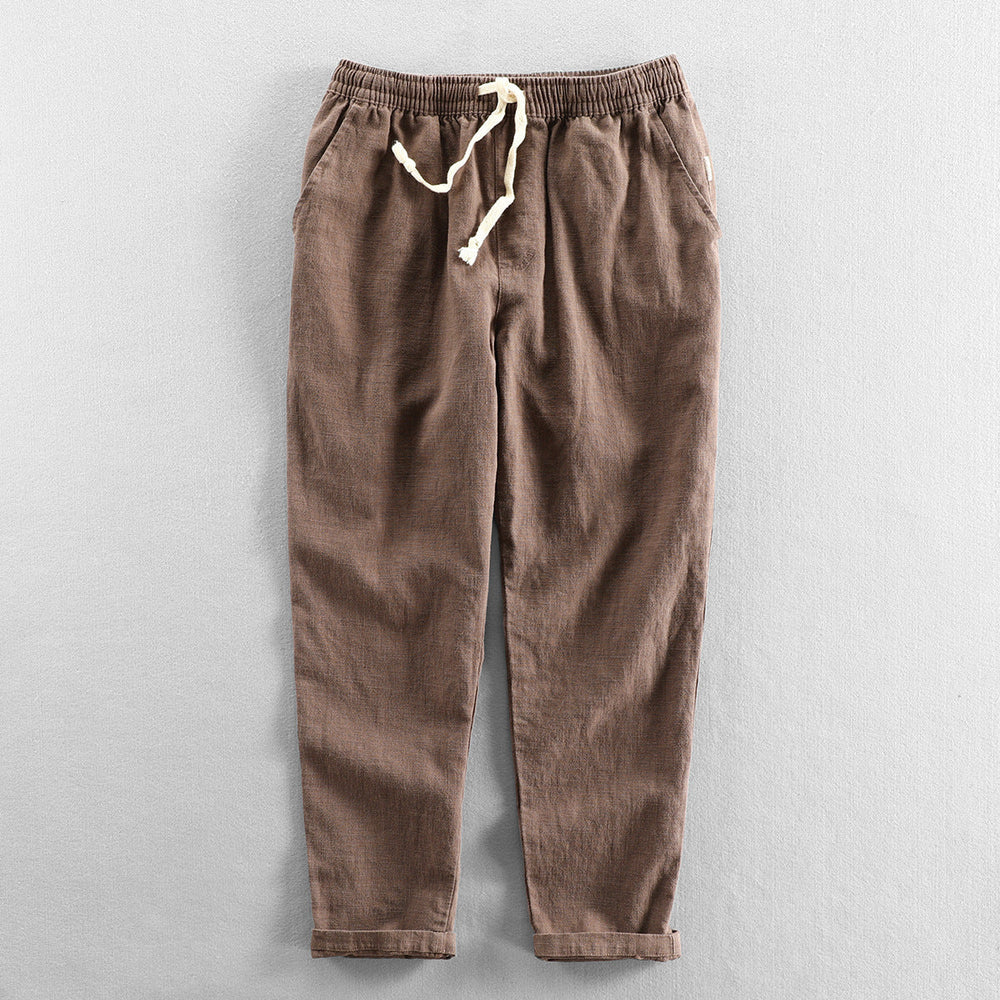 Linen Tailored Straight-Leg - Trousers CASA LARO MEN