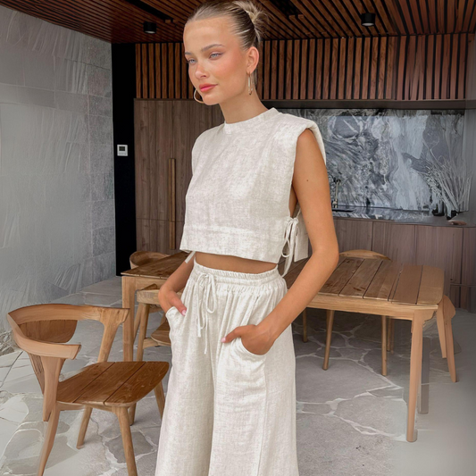 Linen Twin Set - Two-Piece Set CASA LARO