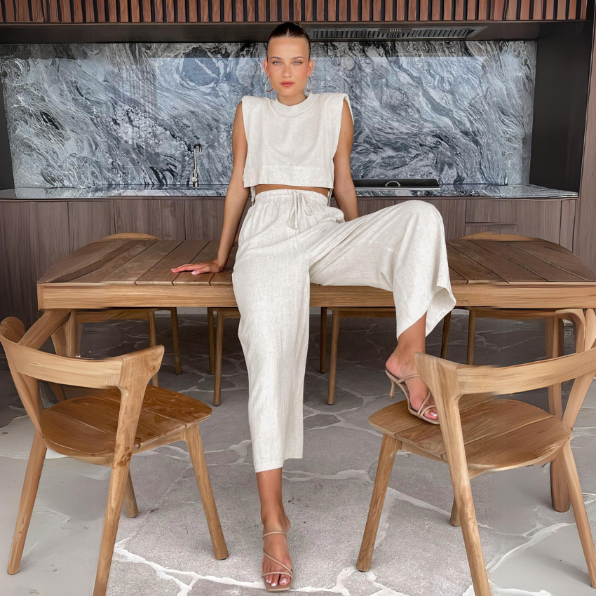 Linen Twin Set - Two-Piece Set CASA LARO