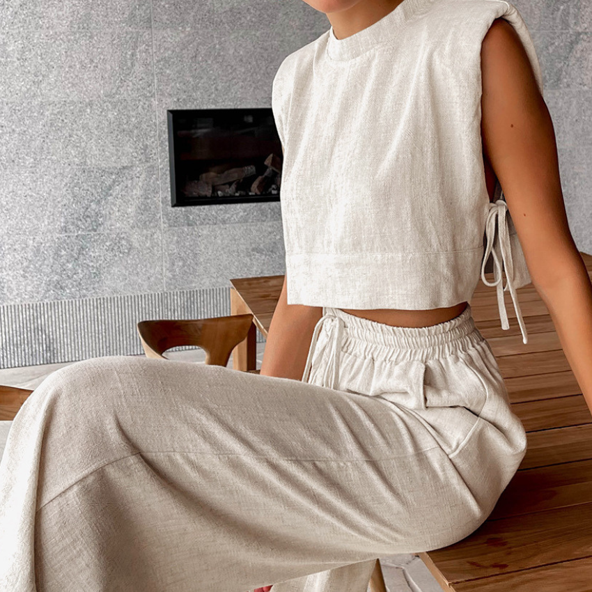 Linen Twin Set - Two-Piece Set CASA LARO