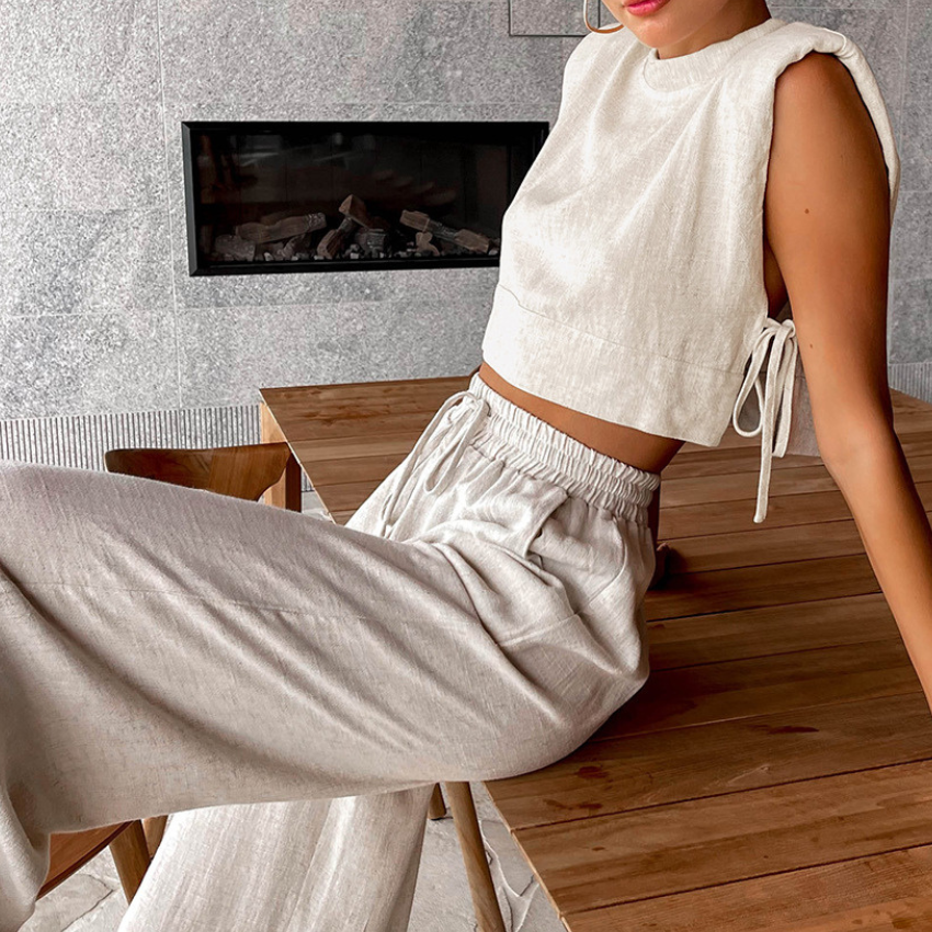 Linen Twin Set - Two-Piece Set CASA LARO