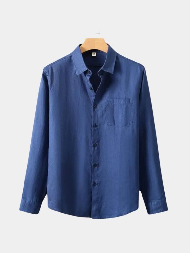 Long Sleeve Essential Linen Shirt - Casa  Laro CASA LARO
