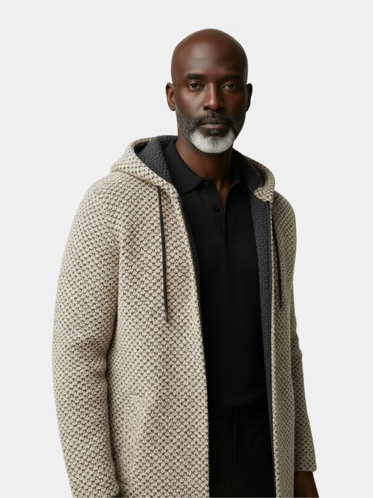 Lugano Knitted Hooded Winter Coat - Casa and Laro CASA LARO