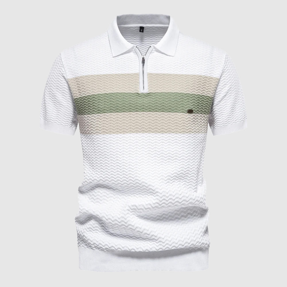 Marina Zip Polo - Polo Shirt CASA LARO MEN