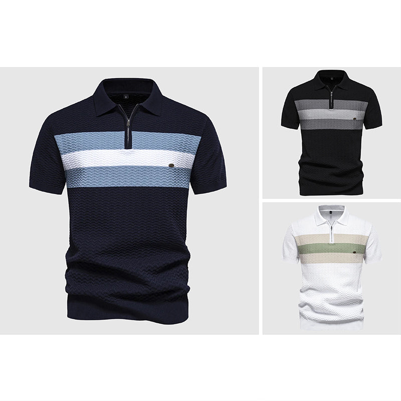 Marina Zip Polo - Polo Shirt CASA LARO MEN