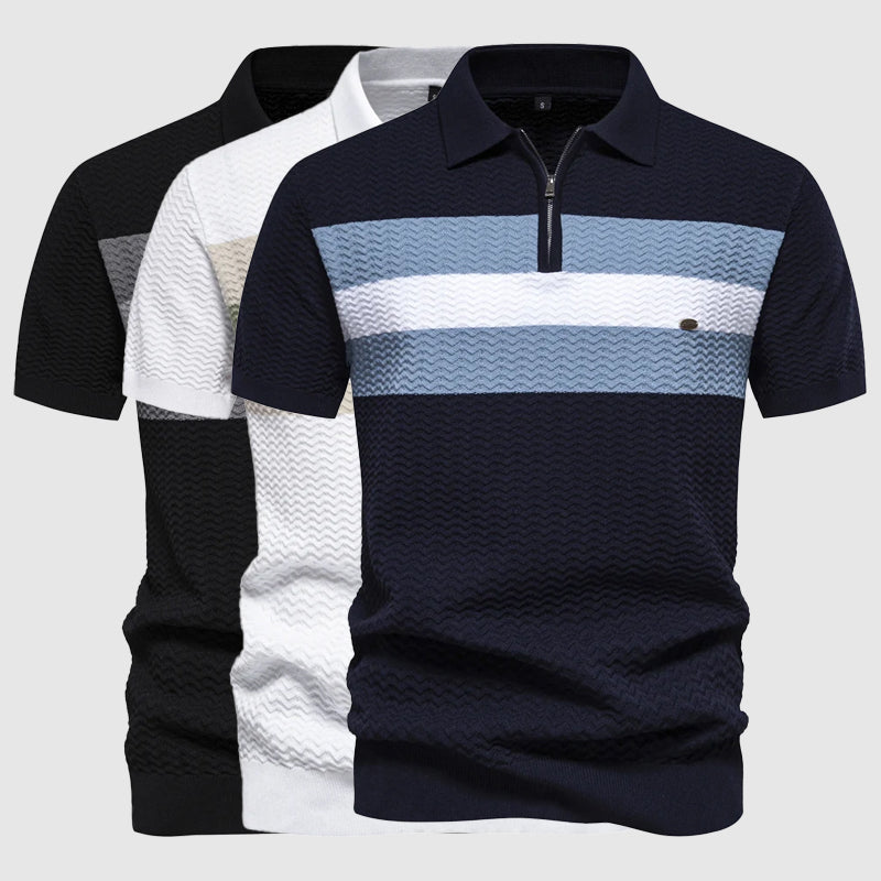 Marina Zip Polo - Polo Shirt CASA LARO MEN