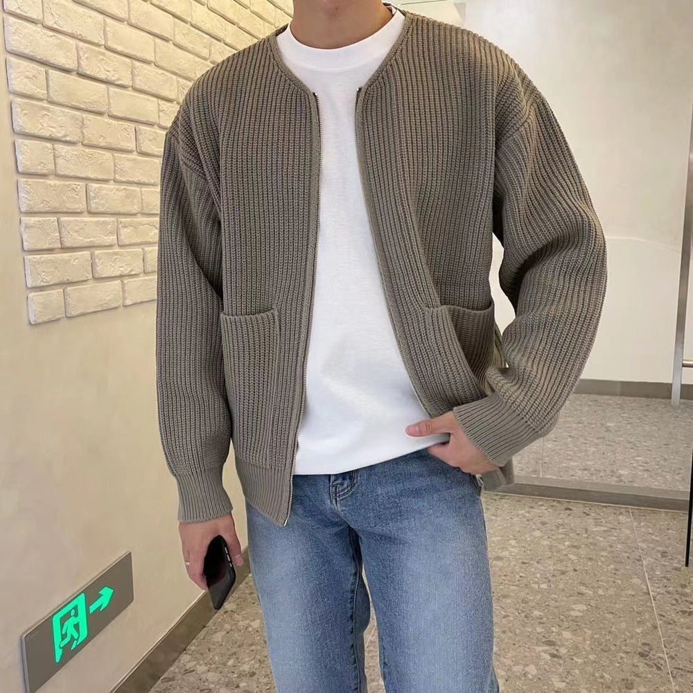 Marlowe Textured Knit - Cardigan CASA LARO MEN