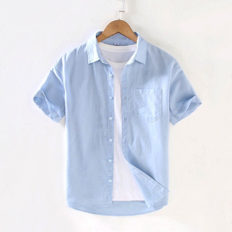 Matteo Linen Short Sleeve - T-Shirt CASA LARO MEN