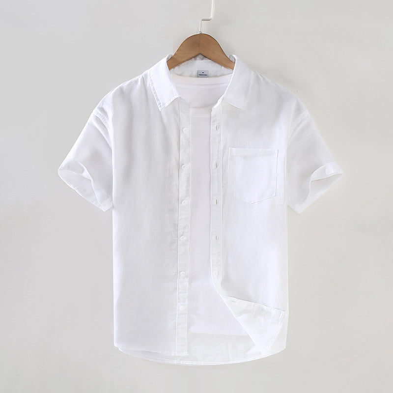 Matteo Linen Short Sleeve - T-Shirt CASA LARO MEN