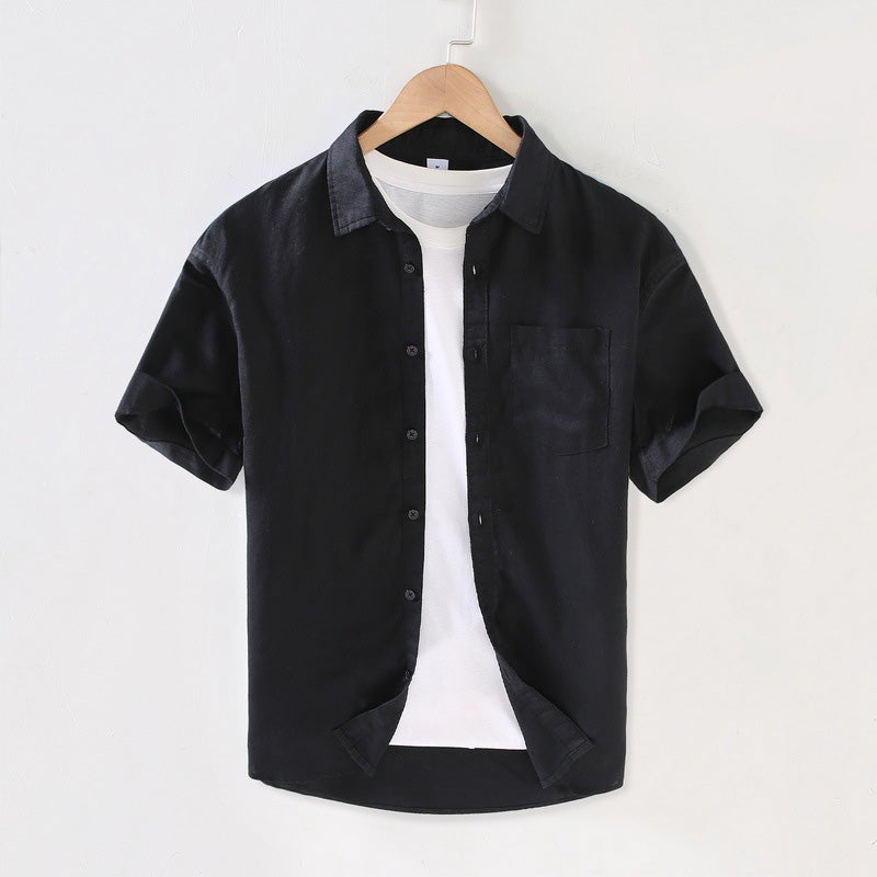 Matteo Linen Short Sleeve - T-Shirt CASA LARO MEN