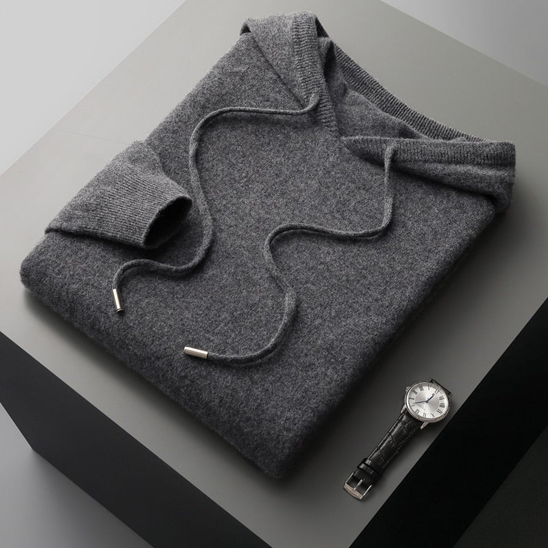 Merino Wool Hooded - Sweater CASA LARO MEN